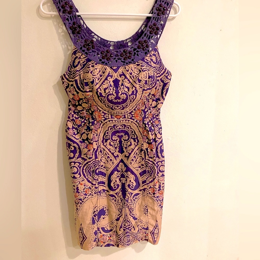 Free People size 4 cute boho sleeveless mini dress